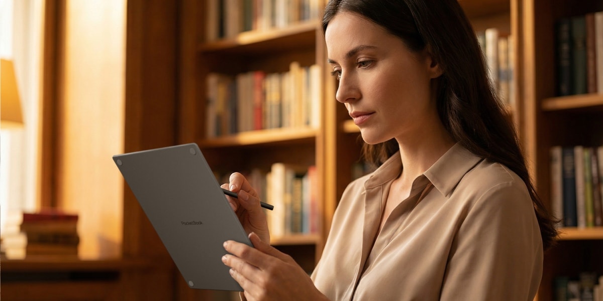 10,3-palcová elektronická čítačka s veľkou obrazovkou a dotykovým perom na aktívne čítanie: zoznámte sa s PocketBook InkPad One