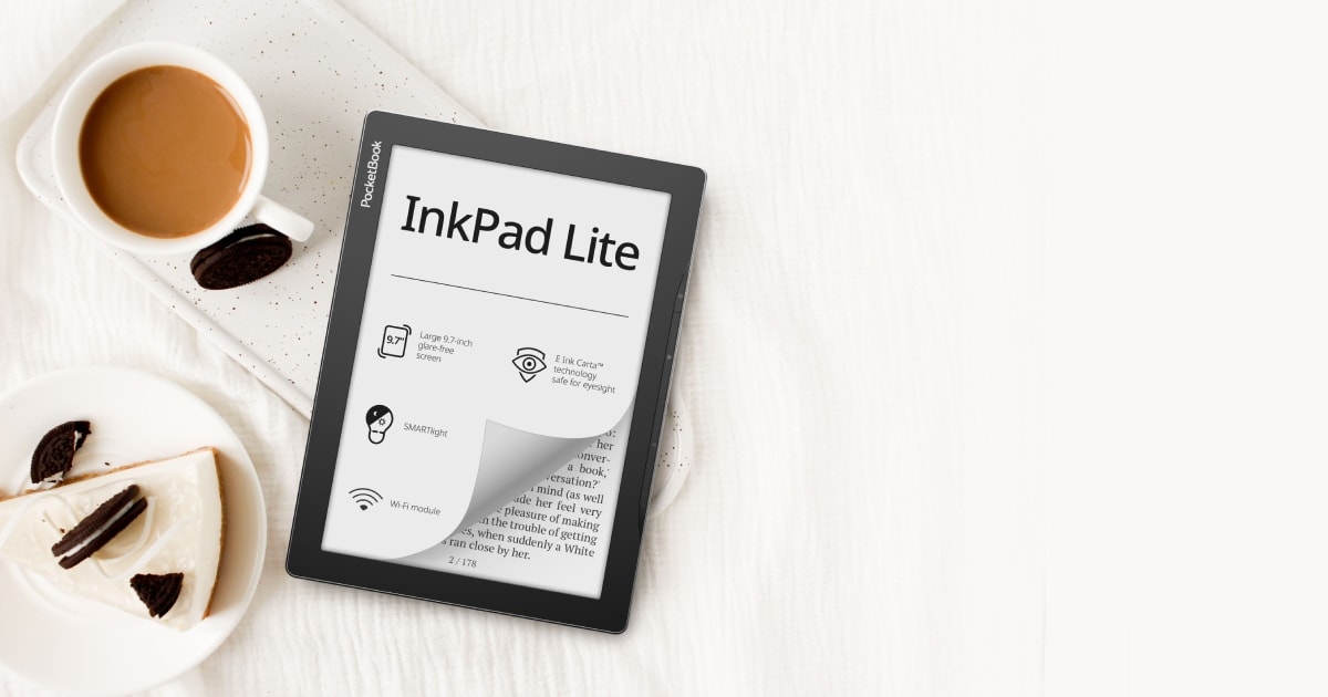 Nová čítačka e-kníh InkPad Lite od spoločnosti PocketBook: dostupný komfort veľkej obrazovky