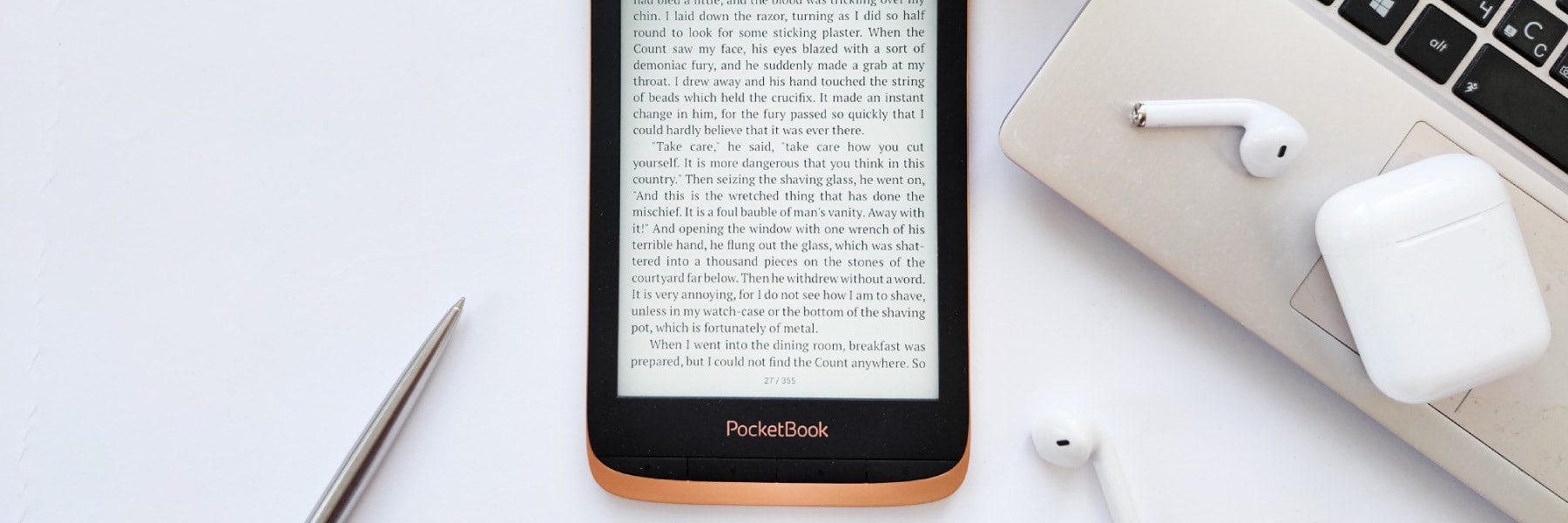 Audioknihy na PocketBook, najlepších čítačkách e-kníh s podporou zvuku