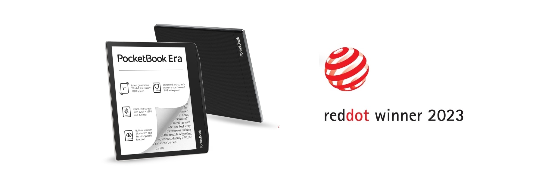 Čítačka e-kníh s najlepším dizajnom: PocketBook Era získala prestížnu cenu Red Dot