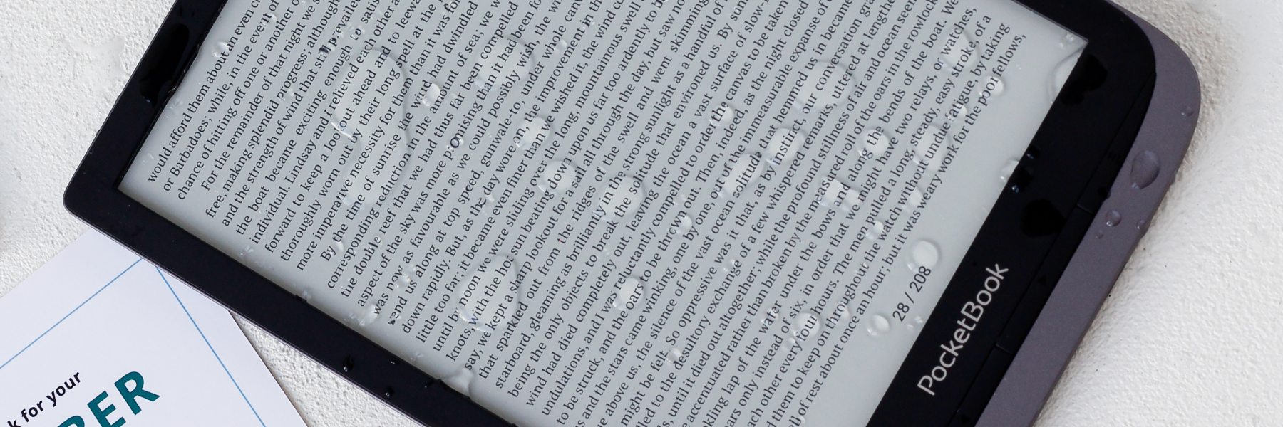 Vodoodolná čítačka e-kníh s IPX7 alebo IPX8: ako dobre je vaše zariadenie chránené?